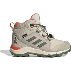 adidas Unisex - Bambini Terrex Disney Mid Gore-Tex Hiking Shoes, Wonder Beige/Olive Strata/Impact Orange, 38 2/3 EU