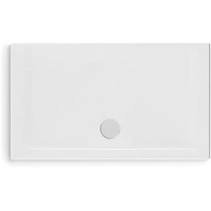 Ceramica Dolomite Piatto doccia rettangolare in ceramica modello squash, ultrasottile h. 4 cm, antiscivolo, 70 x 120 cm