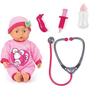 Bayer Design 93378AA Set Medico Bambola, accessori, colore rosa