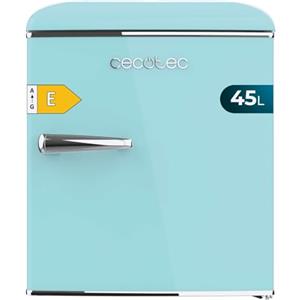 Cecotec Mini Frigorifero Retrò Tavolo 45L Bolero CoolMarket TT Origin 45 Blue E. 55 cm di altezza e 44,7 cm di larghezza, classe energetica E, Icebox e maniglia cromata, blu