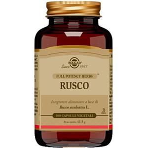 Solgar Rusco - Integratore Alimentare a Base di Ruscus Aculeatus L. per Microcircolo e Circolazione Venosa - 100 Capsule Vegetali