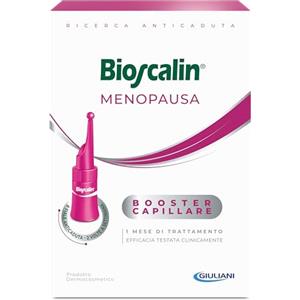 Bioscalin MENOPAUSA Fiale Anticaduta Trattamento Ridensificante, Booster Capillare, Forza Capelli, Azione Anti-ingrigimento, Trattamento 2 Mesi per Donna, 16 Fiale