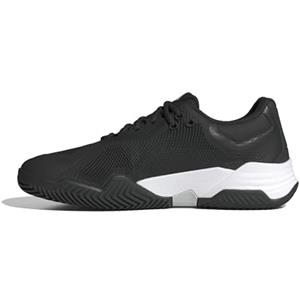 adidas Solematch Control 2 Tennis Shoes, Scarpe Uomo, Core Black/Cloud White/Silver Metallic, 48 EU