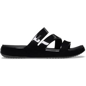 Crocs Getaway Patent Strappy, Infradito Donna, Nero, 36/37 EU