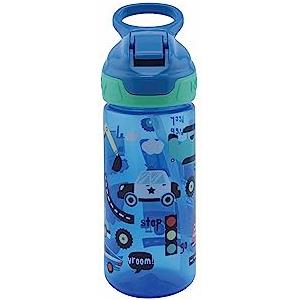 Nuby - Biberon Flip-It con Beccuccio Morbido - Bicchiere Antigoccia per Bambini con Manico Pratico - Lavabile in Lavastoviglie - Ideale per l'Asilo e la Scuola - Blu - 540 ml