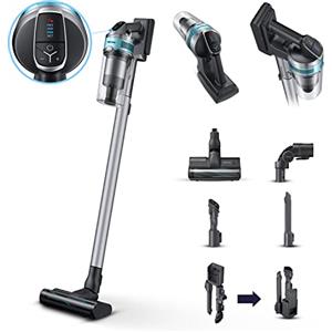 Samsung Aspirapolvere Senza Fili Jet™ 75 Turbo VS20T7531T1/ET, Senza Sacco, Potenza 200W, Fino a 60 min di autonomia, Argento