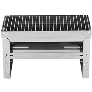 Grillpaul Mustang - Barbecue pieghevole TREK, in acciaio inox, per barbecue, a carbonella, da viaggio, da tavolo, da campeggio, per feste, 3,9 kg
