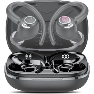 Jesebang AI Cuffie Traduzione Simultanea 3-1, Bluetooth 5.4 Traduttore Simultaneo Vocale con 164 Lingue, Auricolari Traduttori Istantanei con 7 Modalità, Cuffie Bluetooth 48 Ore per Viaggi/Affari, Grigio