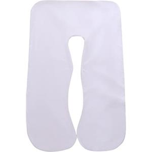 URFEDA Federa per cuscino a forma di U, in puro cotone, rimovibile e lavabile, per chi dorme sul fianco, ideale per gravidanza