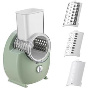 FytStycale Grattugie Elettriche Grattugia a Tamburo Rotante Verde