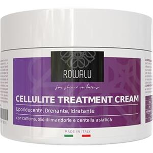 ROWALU®️, Crema Anticellulite Forte 250ml, Crema Drenante Gambe, Pancia e Glutei con Caffeina, Centella e Rusco, Crema Rassodante Corpo Senza Termoattivi, Crema Cellulite Made in Italy