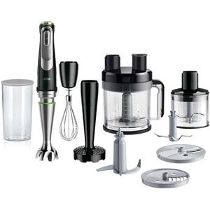 Braun MultiQuick 9 MQ 9187XLI 0.6 Litri Frullatore ad Immersione 1200W Nero-Acciaio Inossidabile