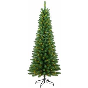FLORA SRL Albero Silvestre, 150 cm, 200 LED bianco caldo, giochi di luce, la magia di Natale