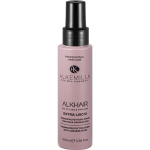 Alkemilla Alk-Hair Termoprotettore Spray 100 ml - Protezione per capelli con Rosa Damascena e Estratti Vegetali