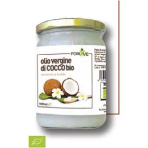 FORLIVE Olio Vergine di Cocco Bio 500ml - Spremuto a Freddo, Ricco di Proteine e Aminoacidi Essenziali