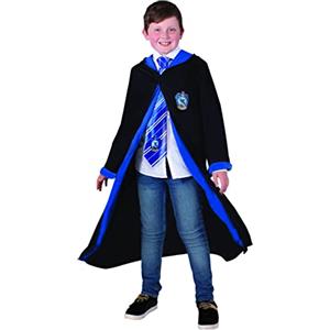 RUBIE'S Harry Potter - Vestito da bambina con cappuccio, 7-10 anni, abito nero con cappuccio, per Halloween, carnevale, idea regalo di Natale