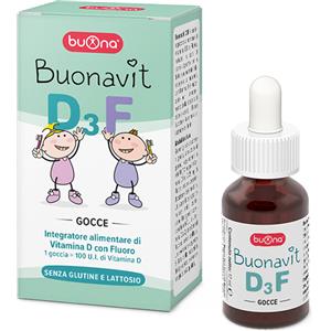 BUONAVIT D3F sviluppo osseo e mineralizzazione dei denti - 12ML - BUONA - 932252632