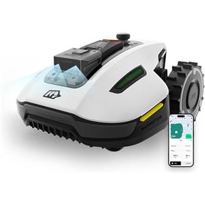 MAMMOTION YUKA Mini 500 Robot Tagliaerba Senza Filo Perimetrale, Consigliata 500 m², NetRTK+Vision Robot Rasaerba da Giardino, Sistema di Evitamento Ostacoli Intelligente AI, 50% Pendenze