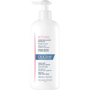 Ducray Ictyane Crema Emolliente Nutritiva 400ml - Trattamento per pelli secche, idratazione profonda e protezione dalla disidratazione