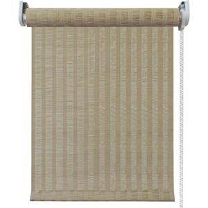Falconieri Tenda a Rullo Oscurante per Interni, Tessuto Regolabile, Montaggio a Parete o Soffitto, Cameretta, Ufficio, Camera da Letto, Soggiorno, Misure Regolabili (Paglia, 45 x 250 cm)