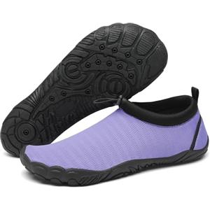 Mishansha Scarpe da Scoglio Uomo Donna Scarpette Mare Scoglio Antiscivolo Scarpe Mare per Spiaggia Piscina Acqua Immersione Viola,Gr.40