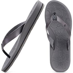 ONCAI Infradito Donna Yoga Mat Antiscivolo Signora Sandali Infradito Spiaggia Estate Pantofole Flip Flops Con Supporto Arco Leggero Eva Suola Taglia Grigio 40 EU