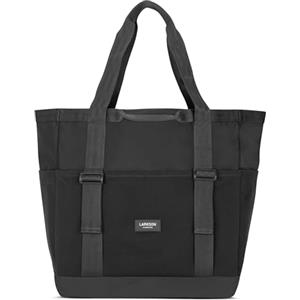 LARKSON Borsa Mare Donna Uomo Grigio - Smilla - Borsone da Spiaggia Grande per Vacanze, Sport, Università, Viaggio - Tote Bag Shopper Con Cerniera - Idrorepellente