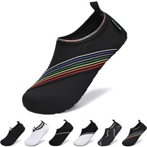 SAGUARO Scarpe Scoglio Uomo Donna Scarpette Mare Asciugatura Rapida Traspirante Calzini Acqua Antiscivolo Leggere per Piscina Spiaggia Surf Immersione (Nero Pece,42/43 EU)