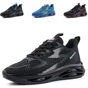 Hitmars Sneaker Uomo Scarpe Running Scarpe da Ginnastica Leggere Traspiranti Scarpe da Corsa Palestra Tennis Jogging Outdoor Fitness A Bianco EU 39