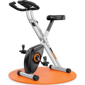 YOSUDA X-Bike Cyclette da Casa Pieghevole,Cyclette da Camera,Monitor LCD Misurazione e Delle Pulsazioni Portata 150 Kg,Batteria Operata