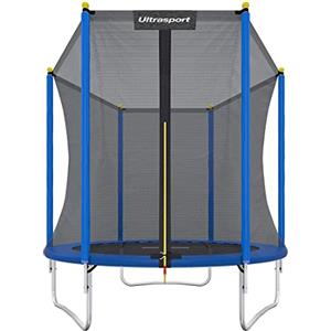 Ultrasport Uni-Jump Trampolino Elastico per Bambini e Adulti 183 cm I Tappeto Elastico Bambini da Esterno I Saltarello per Bambini da Esterno, Salta Salta Bambini da Esterno, Trampolino da Giardino