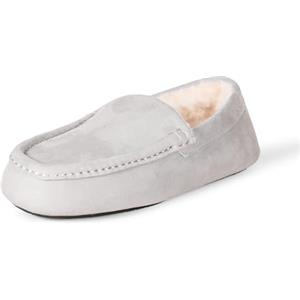Amazon Essentials Pantofole Mocassini Uomo, Microsuede, Grigio, 8