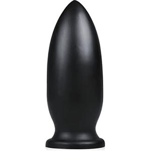 BUTTR Yellow Dog Buttplug (Ø 6.8-9.5 cm) Con un design proiettile stimolante e ventosa extra forte, grande presa anale XXL per l'utente esperto, liscia, flessibile, proiettile