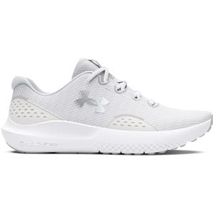 Under Armour Ua W Charged Surge 4, Scarpa da corsa Donna, White Distant Gray Metallic Silver, 42 EU