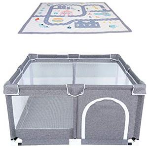 Fresh Baby Star Ibaby Box Bambini Pieghevole, Lettino Neonato da Viaggio Morbido, Lettino da Campeggio per Bambini Anti Scivolo, Lettino Neonato Portatile Sicuro e Antiribaltamento, Facile da Piegare/Assemblare