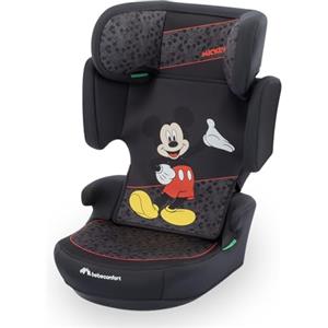 Bebeconfort Disney Road Safe i-Size, Seggiolino Auto 15-36 kg isofix, 3,5-12 anni (100-150 cm), Seggiolino Auto Topolino, Pieghevole, Installazione Cintura, Poggiatesta 14 Posizioni, Authentic Mickey
