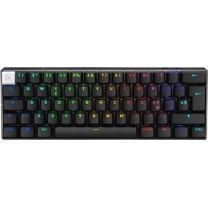 Logitech G PRO X 60 LIGHTSPEED, Tastiera Gaming Wireless, Tastiera Meccanica 60% Ultra Compatta TKL, LIGHTSYNC RGB, Copritasti in PBT Bicomponente, Tattili Optical, Windows PC, QWERTY US INTL - Nero