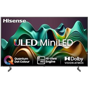 Hisense TV 65" Mini-LED 4K 65U62NQ, Smart TV VIDAA U7, Dolby Vision IQ, HDR 10+ Adaptive, Game Mode Plus, Alexa Built-in, VIDAA Voice, Tuner DVB-T2/S2 HEVC 10, lativù 4K