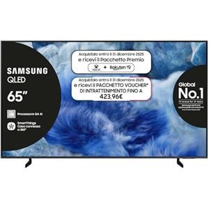 SAMSUNG Smart TV 65'' QE65Q8FAAUXZT QLED 4K, Q4 AI Processor, 4K Upscaling, OTS Lite, Air Slim Design, 2025