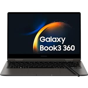 Samsung Galaxy Book3 360 Laptop, 3 anni di garanzia, 13.3" Super AMOLED, S Pen, Intel Core i5, 8GB RAM, 256GB SSD, Windows 11 Home, Graphite [Versione italiana]