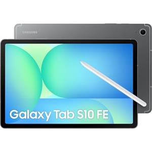 Samsung Galaxy Tab S10 FE, 3 anni di garanzia, Android Tablet, Display 10.9" LCD, 5G, RAM 8GB, 128GB, 8.000 mAh, S Pen, Android 15, IP68, Gray [Versione italiana]