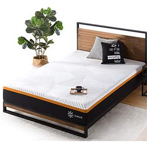 Zinus Materasso Cooling Copper 120x190 cm - Altezza 25 cm - Materasso in memory foam e molle insacchettate - Materasso ibrido adattivo - Certificato OEKO-TEX