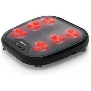 Snailax Massaggiatore per piedi con calore, massaggiatore per piedi con vibrazione, 2 in 1, scaldapiedi con 5 modalità di massaggio, regali calore casa