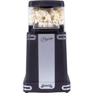Gadgy Macchina Popcorn | Macchina per Pop Corn ad Aria Calda l Preparazione Salutare, Senza Olio o Grassi l Macchina Pop Corn con Misurino e Coperchio Superiore Rimovibile l Rivestimento Nero Retrò