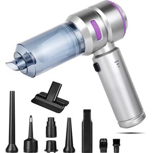 Romon Aspirapolvere Portatile Senza Fili, Aspirapolvere Auto 16000Pa Aspirabriciole USB Ricaricabile Aspirapolvere Aspirazione Piccolo, 4 in 1 Mini Aspirabriciole Senza Fili Potente per Pulizia Casa