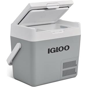 IGLOO ICF 18 Nevera con compresor 19 litros, 12/24 V y 230 V, mini-refrigerador -18 °C a 20 °C para coche, camión, barco, caravana y toma de corriente