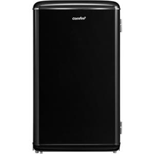COMFEE' RCD93BL2EURT(E) Frigorifero Monoporta 93L, Design Retrò, Controllo Temperatura Regolabile, Adatto per Casa, Ufficio e Altre Applicazioni Domestiche, Colore Nero