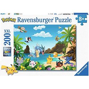 Ravensburger - Puzzle XXL Pokemon | Puzzle 8 Anni In Su | Puzzle Bambini Da 200 Pezzi In Regalo | Regalo Bambino 8 Anni 49 X 36 Cm | Puzzles Ravensburger
