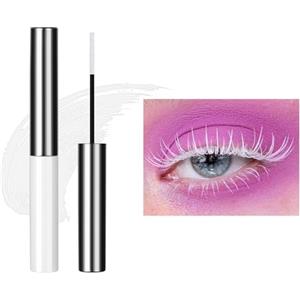 LOPHE Mascara Volumizzante Waterproof, Allungamento e Volume, Lunga Durata, Effetto Extension Make-Up 5ML (White)