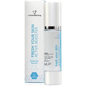 nationofstrong Siero Viso Antirughe Donna e Uomo con Acido Ialuronico Puro Altamente Concentrato. Siero Antietà Rimpolpante Viso - Vegano - per Tutti i Tipi di Pelle - 50 ml